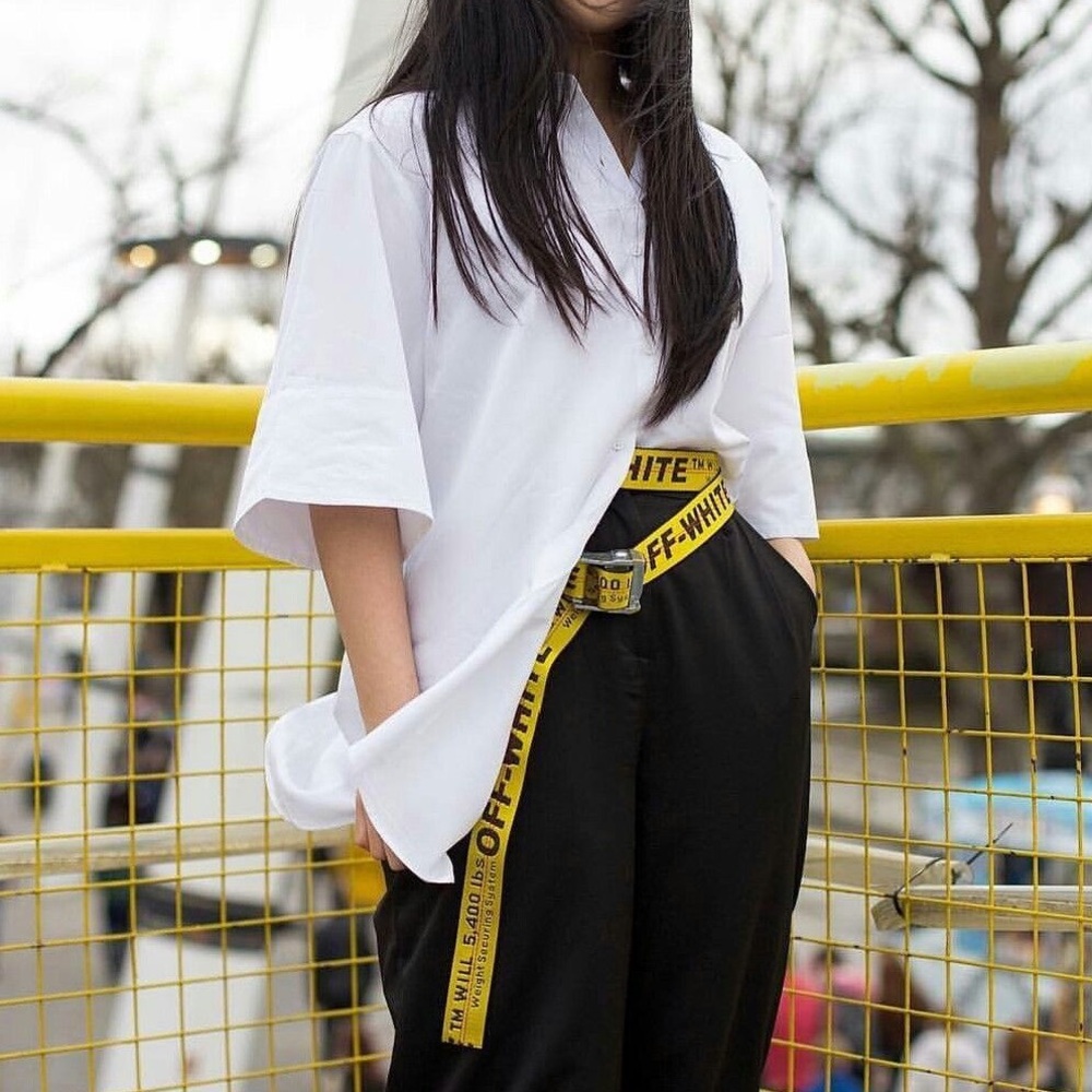 Off-White Industrial belt Yellow